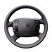 111Loncky Auto Custom Fit OEM Black Genuine Leather Steering Wheel Cover for Citroen C5 2008 2009 2010 2011 2012 2013 2014 2015 2016 2017 Accessories 