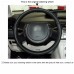 111Loncky Auto Custom Fit OEM Black Genuine Leather Steering Wheel Cover for Citroen Triumph C4 2005 2006 2007 2008 2009 2010 Accessories 