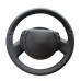 111Loncky Auto Custom Fit OEM Black Genuine Leather Steering Wheel Cover for Citroen Triumph C4 2005 2006 2007 2008 2009 2010 Accessories 