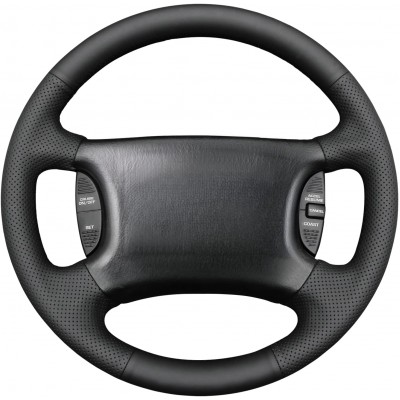 Loncky Auto Custom Fit OEM Steering Wheel Cover for Dodge Ram Dakota 1500 2500 3500 1998 1999 2000 2001 2002