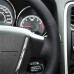 111Loncky Auto Custom Fit OEM Black Genuine Leather Car Steering Wheel Cover for Dodge Caliber 2008 2009 2010 2011 Dodge Avenger 2007 Accessories