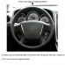 111Loncky Auto Custom Fit OEM Black Genuine Leather Car Steering Wheel Cover for Dodge Caliber 2008 2009 2010 2011 Dodge Avenger 2007 Accessories