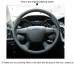 111Loncky Auto Custom Fit OEM Black Genuine Leather Steering Wheel Covers for Ford Focus 3 2012-2014 KUGA Escape 2013-2016 Accessories