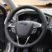 111Loncky Auto Custom Fit OEM Black Genuine Leather Car Steering Wheel Cover for Ford Fusion 2013 2014 2015 2016 2017 2018 2019 2020 Ford EDGE 2015 2016 2017 2018 2019 2020 Accessories