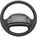 111Loncky Steering Wheel Cover for Ford F150,F250,F350,Bronco 1992 1993 1994 1995 1996 3D Version Car Custom Fit Hand Stitched OEM Black Genuine Leather Accessories