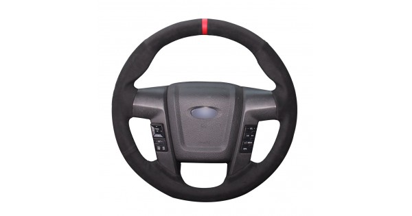 Loncky Auto Custom Fit Oem Black Suede Steering Wheel
