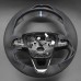 111Loncky Black Genuine Leather Carbon Fiber Steering Wheel Cover for for Ford Bronco 2021 2022 2023 2024 Car Interior Accessories