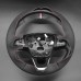 111Loncky Black Genuine Leather Carbon Fiber Steering Wheel Cover for for Ford Bronco 2021 2022 2023 2024 Car Interior Accessories