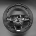 111Loncky Black Genuine Leather Carbon Fiber Steering Wheel Cover for for Ford Bronco 2021 2022 2023 2024 Car Interior Accessories