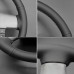 111Loncky Black Genuine Leather Steering Wheel Cover for Ford F150 F250 F350 2004-2008 Car Interior Accessories