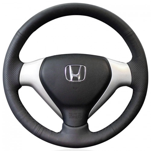 Loncky Auto Custom Fit OEM Steering Wheel Cover for Steering Wheel Cover for Honda Fit Jazz 2005 2006 2007 2008 Car Custom Fit OEM Hand Stitched Accessories