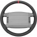 111Loncky Steering Wheel Cover for Ford Mustang LX GT 1990 1991 1992 1993 Ford Bronco F-150/F-250/F-350 1992 1993 1994 1995 1996 Black Genuine Leather  Car Hand Stitched Interior Accessories 