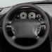 111Loncky Auto Custom Fit OEM Steering Wheel Cover for Ford Mustang 1994 1995 1996 1997 1998 1999 2001 2002 2003 2004 Hand Stitched Car Parts Accessories