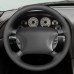 111Loncky Auto Custom Fit OEM Steering Wheel Cover for Ford Mustang 1994 1995 1996 1997 1998 1999 2001 2002 2003 2004 Hand Stitched Car Parts Accessories