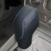 111Loncky Black Genuine Leather Car Gear Shift Knob Cover for Black Genuine Leather Gear Shift Knob Cover for 2012 2013 2014 2015 2016 Ford Focus / 2014-2016 Fiesta / 2013-2016 Fusion S,Fusion SE / 2013-2016 Escape C-Max / 2013-2016 Ford Transit Automatic