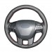 111Loncky Auto Custom Fit OEM Black Genuine Leather Steering Wheel Covers for Ford Ranger 2016 2017 2018 2019 Ford Everest 2016 2017 2018 2019 Accessories