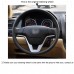 111Loncky Auto Custom Fit OEM Black Genuine Suede Leather Car Steering Wheel Cover for Honda CRV CR-V 2007 2008 2009 2010 2011 CRV Accessories