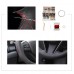 111Loncky Auto Custom Fit OEM Black Genuine Leather Car Steering Wheel Cover for Honda Spirior 2017 Accessories