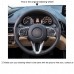 111Loncky Auto Custom Fit OEM Black Genuine Leather Car Steering Wheel Cover for Acura RDX 2018 2019 2020 Accessories