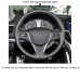 111Loncky Auto Custom Fit OEM Black Suede Genuine Leather Car Steering Wheel Cover for Acura TLX 2015 2016 2017 2018 2019 2020 Accessories