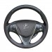 111Loncky Auto Custom Fit OEM Black Suede Genuine Leather Car Steering Wheel Cover for Acura TLX 2015 2016 2017 2018 2019 2020 Accessories