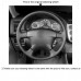 111Loncky Auto Custom Fit OEM Black Genuine Leather Car Steering Wheel Cover for Honda Civic 2001 2002 Honda Civic Hybrid 2003 Accessories