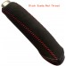 111Loncky Car Black Genuine Leather Custom Fit Handbrake Cover for Honda Civic Old Civic Si 2006 2007 2008 2009 2010 2011 Accessories