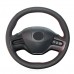 111Loncky Auto Custom Fit OEM Black Genuine Leather Car Steering Wheel Cover for Honda Civic 2006 2007 2008 2009 2010 2011 Honda Civic Accessories