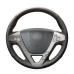 111Loncky Auto Custom Fit OEM Black Genuine Leather Car Steering Wheel Cover for Acura MDX 2009 2010 2011 2012 Accessories