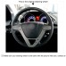 111Loncky Auto Custom Fit OEM Black Genuine Leather Car Steering Wheel Cover for Acura MDX 2009 2010 2011 2012 Accessories