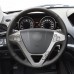 111Loncky Auto Custom Fit OEM Black Genuine Leather Car Steering Wheel Cover for Acura MDX 2009 2010 2011 2012 Accessories