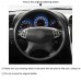 111Loncky Auto Custom Fit OEM Black Genuine Leather Car Steering Wheel Cover for Acura TL 2004 2005 2006 Accessories