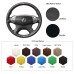 111Loncky Auto Custom Fit OEM Black Genuine Leather Car Steering Wheel Cover for Acura TL 2004 2005 2006 Accessories