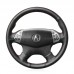 111Loncky Auto Custom Fit OEM Black Genuine Leather Car Steering Wheel Cover for Acura TL 2004 2005 2006 Accessories