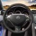 111Loncky Auto Custom Fit OEM Black Genuine Leather Car Steering Wheel Cover for Acura TL 2007 TL Type-S 2007 Accessories