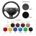 111Loncky Auto Custom Fit OEM Black Genuine Leather Car Steering Wheel Cover for Acura TL 2007 TL Type-S 2007 Accessories