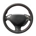 111Loncky Auto Custom Fit OEM Black Genuine Leather Car Steering Wheel Cover for Acura TL 2007 TL Type-S 2007 Accessories