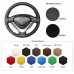 111Loncky Auto Custom Fit OEM Black Genuine Leather Car Steering Wheel Cover for Honda Spirior Honda Accord 2011 Accessories 