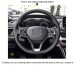 111Loncky Auto Custom Fit OEM Black Genuine Leather Car Steering Wheel Cover for Honda Accord 10 2018 2019 Insight 2019 Accessories