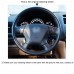 111Loncky Auto Custom Fit OEM Black Genuine Leather Car Steering Wheel Cover for Honda Accord 7 2003 2004 2008 2006 2007 Honda Odyssey 2005 2006 2007 2008 2009 2010 Accessories