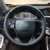 111Loncky Auto Custom Fit OEM Black Genuine Leather Suede Car Steering Wheel Cover for Honda Accord 9 2013 2014 2015 2016 2017 Honda Crosstour 2013-2015 Accessories