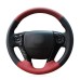 111Loncky Auto Custom Fit OEM Black Red Genuine Leather Car Steering Wheel Cover for Honda Accord 9 2013 2014 2015 2016 2017 Honda Crosstour 2013-2015 Accessories