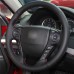 111Loncky Auto Custom Fit OEM Black Genuine Leather Car Steering Wheel Cover for Honda Accord 9 2013 2014 2015 2016 2017 Honda Crosstour 2013-2015 Accessories