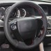 111Loncky Auto Custom Fit OEM Black Genuine Leather Car Steering Wheel Cover for Honda Accord 9 2013 2014 2015 2016 2017 Honda Crosstour 2013-2015 Accessories