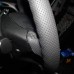 Loncky Car Custom Fit Black Genuine Leather Steering Wheel Cover for Hyundai Elantra 3 2011-2016 / Elantra Sport 2011-2016 / Elantra GT 2013-2017 / Elantra Coupe 2013-2014 / Avante 2011 / i30 2012-2017 Accessories