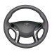 111Loncky Car Custom Fit Black Genuine Leather Steering Wheel Cover for Hyundai Elantra 3 2011-2016 / Elantra Sport 2011-2016 / Elantra GT 2013-2017 / Elantra Coupe 2013-2014 / Avante 2011 / i30 2012-2017 Accessories