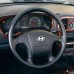 Loncky Auto Custom Fit OEM Black Genuine Leather Car Steering Wheel Cover for Hyundai Sonata 1999 2000 2001 2002 2003 2004 2005 Accessories