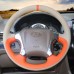 111Loncky Auto Custom Fit OEM Genuine Leather Car Steering Wheel Cover for Hyundai Tucson 2006 2008 2008 2009 2010 2011 2012 2013 2014 Accessories