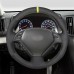 111Loncky Auto Custom Fit OEM Black Suede Car Steering Wheel Cover for Infiniti G37 / Infiniti G35 / Infiniti EX35 /Infiniti EX25 / Infiniti EX37 / Infiniti Q60 / Infiniti QX50 / Infiniti Q40 / Infiniti IPL G Accessories