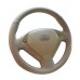 111Loncky Auto Custom Fit OEM Beige Genuine Car Steering Wheel Cover for Infiniti G37 / Infiniti G35 / Infiniti EX35 / Infiniti EX25 / Infiniti EX37 / Infiniti Q60 / Infiniti QX50 / Infiniti Q40 / Infiniti IPL G Accessories